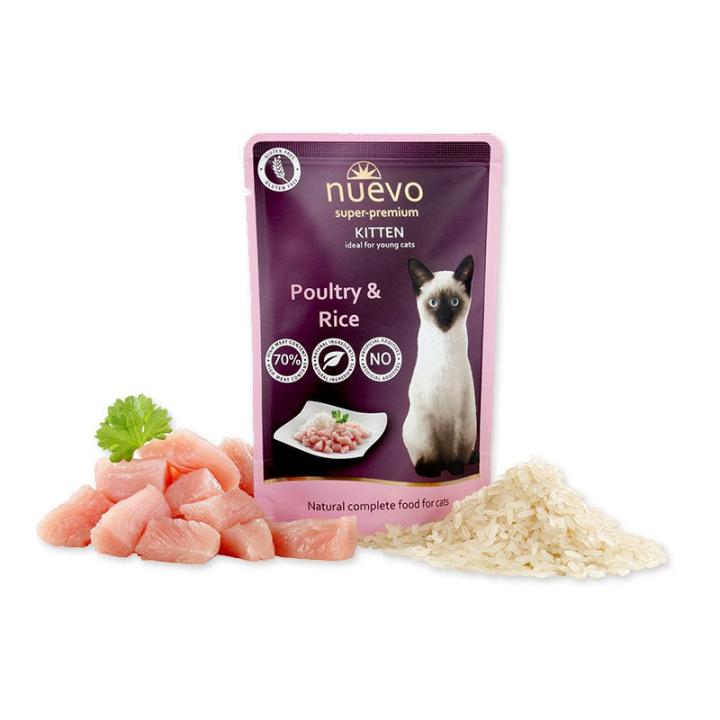 Nuevo dla Kota Saszetka 85g Kitten Drób z Ryżem