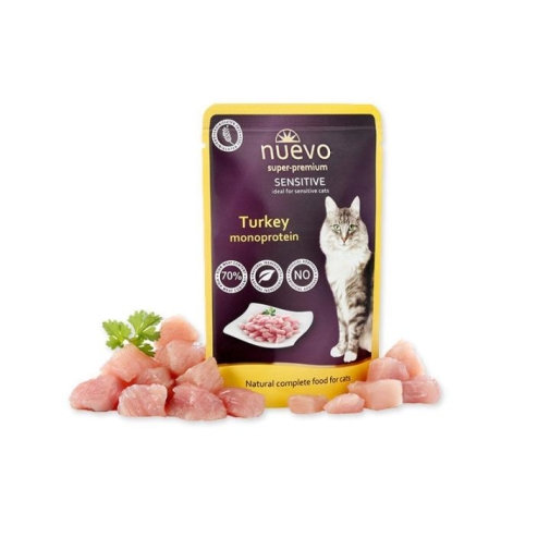 Nuevo dla Kota Saszetka 85g Sensitive Monoprotein Indyk