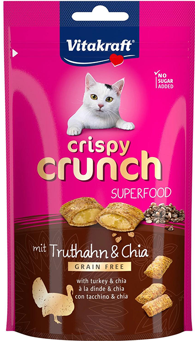 Vitakraft Przysmak Dla Kota Crispy Crunch Indyk/Chia 60g
