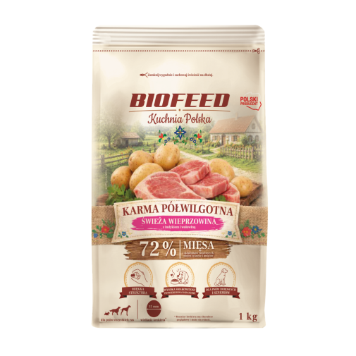 Kuchnia Polska Półwilgotna Adult Wieprzowina 1kg