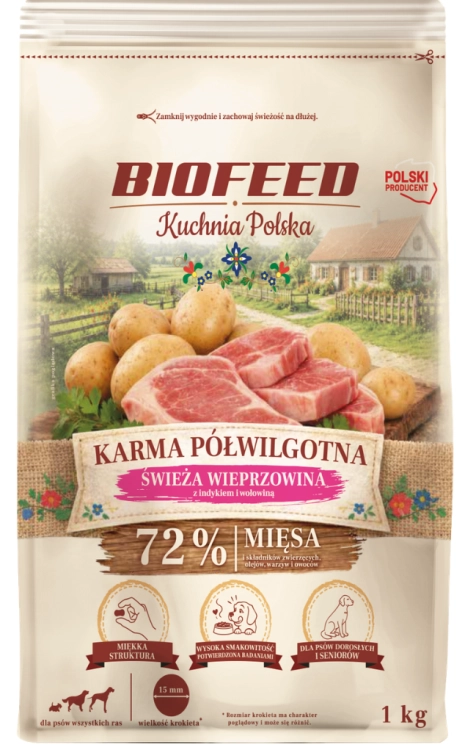 Kuchnia Polska Półwilgotna Adult Wieprzowina 1kg