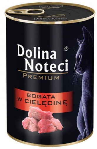 Dolina Noteci Premium Cielęcina 400g – mokra karma dla kota bogata w cielęcinę