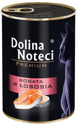 Dolina Noteci Premium Łosoś 400g – mokra karma dla kota bogata w łososia