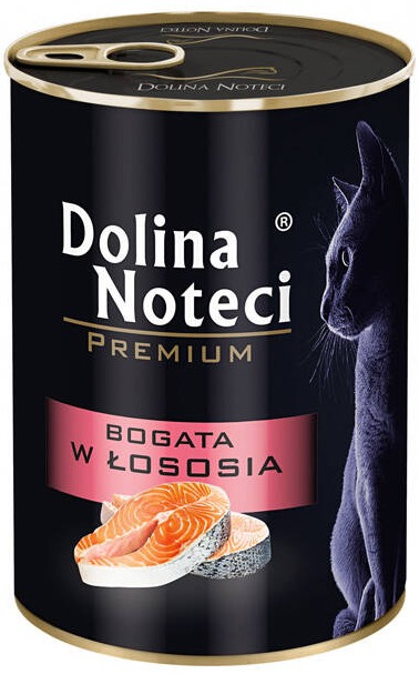 Dolina Noteci Premium Łosoś 400g – mokra karma dla kota bogata w łososia