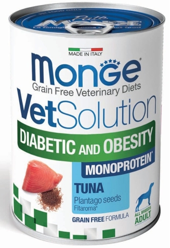 Monge Vetsolution Hypo Monoprotein Diabetic & Obesity Tuńczyk 400g