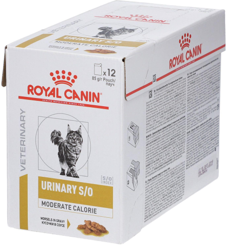 Royal Diet Vet Cat Urinary S/O Moderate Calorie Saszetki 12x85g – mokra karma weterynaryjna dla kota