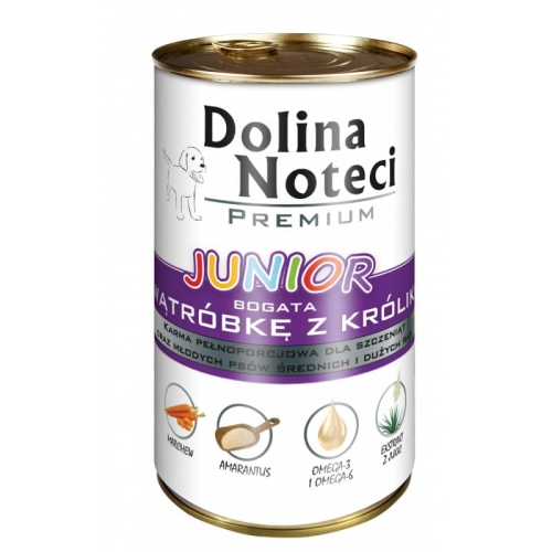 Dolina Noteci Premium Junior Z Wątróbką Z Królika 400g