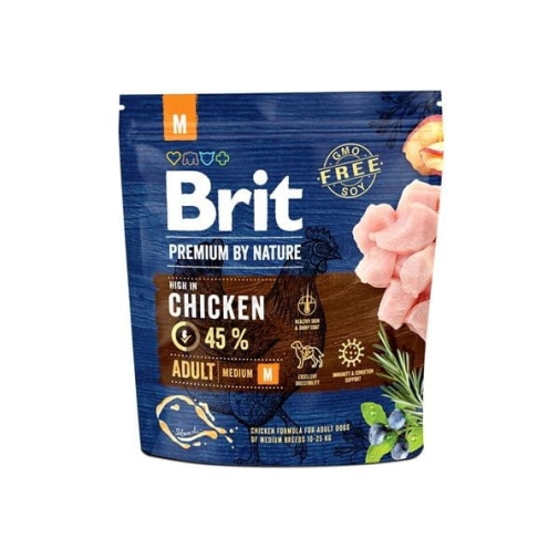 Karma Dla Psa Brit Premium by Nature Adult Medium 1kg