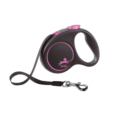 Flexi Black Design Taśma "S" 5m Do 15kg Różowa