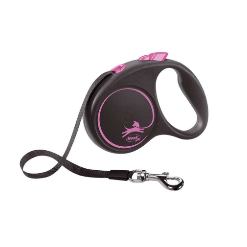Flexi Black Design Taśma "S" 5m Do 15kg Różowa
