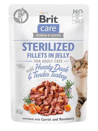 Brit Care Cat Sterilised Kaczka I Indyk 85g