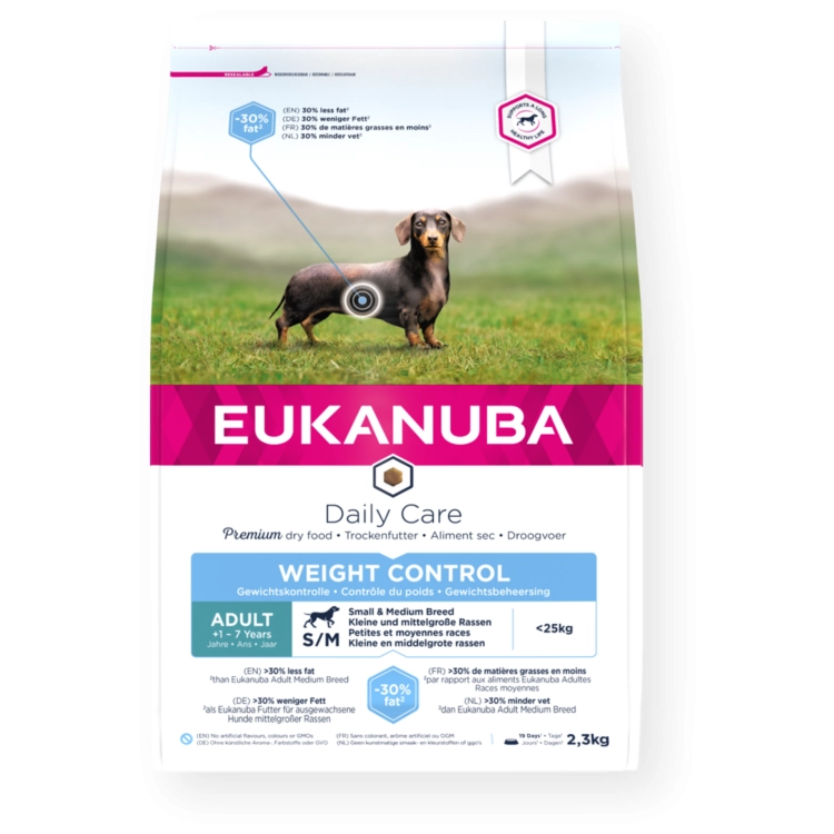 Eukanuba Daily Care Weight Control Small And Medium Adult 2,30kg