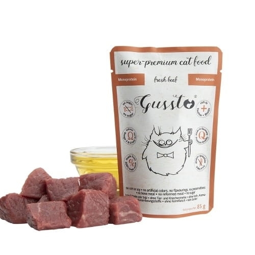 \Gussto Wołowina Dla Kota Saszetka 85g