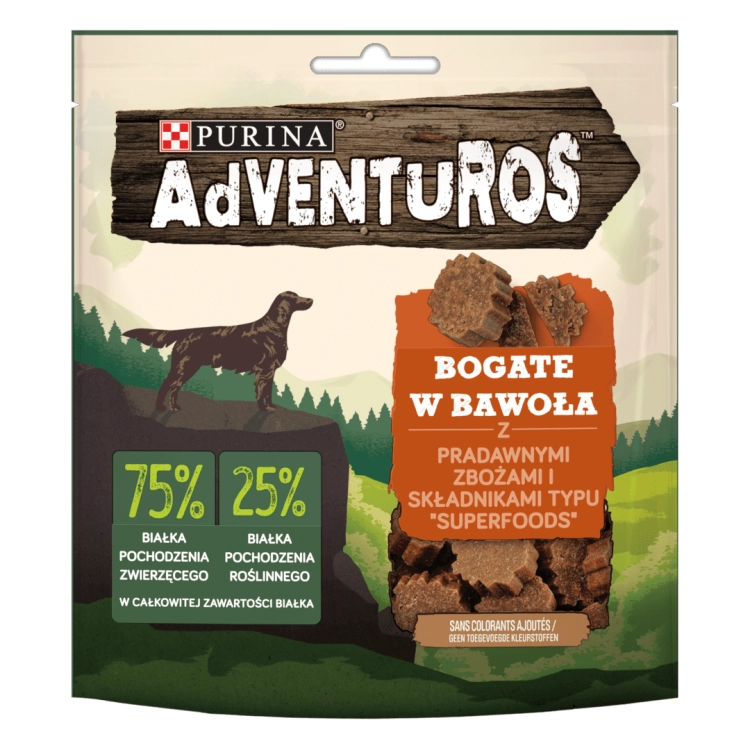 Purina Adventuros Bawoł 90g Przysmak Dla Psa